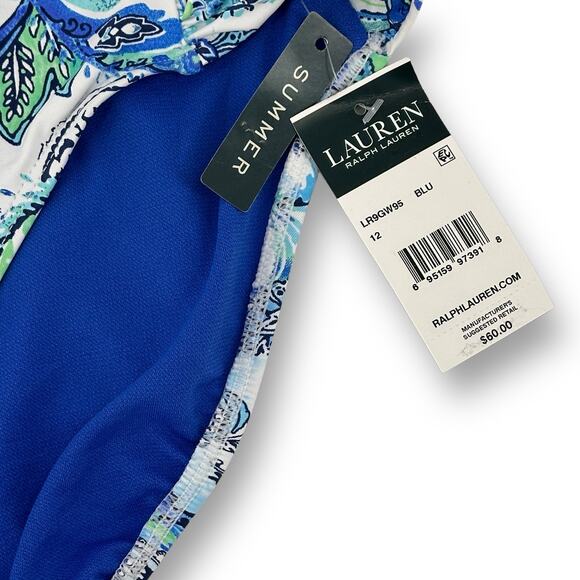 Ralph Lauren Floral Paisley Hipster Bikini Bottoms Bathing Swim Suit Size 12 - Picture 6 of 7